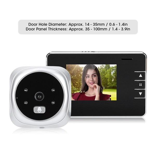 2.8 Screen Digital Peephole Door Bell With 0.3Mp Camera 7