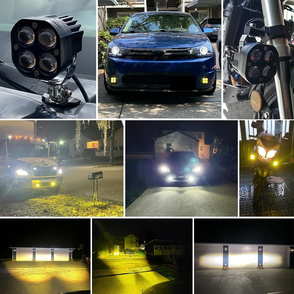 Car 3 Inch Continuous Two - Colour Spotlight 20W / 2000Lm / Dc9 - 30V 8