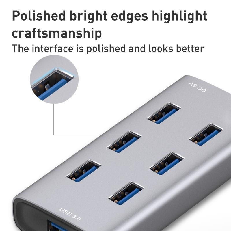 7-Port Usb 3.0 Hub With 80Cm Cable 8