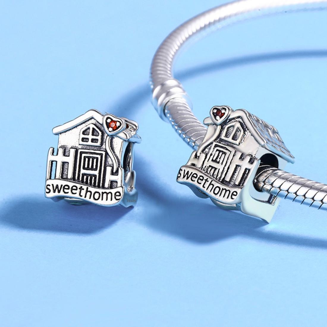 925 Sterling Silver Diy Bracelet Beads Warm Home 6