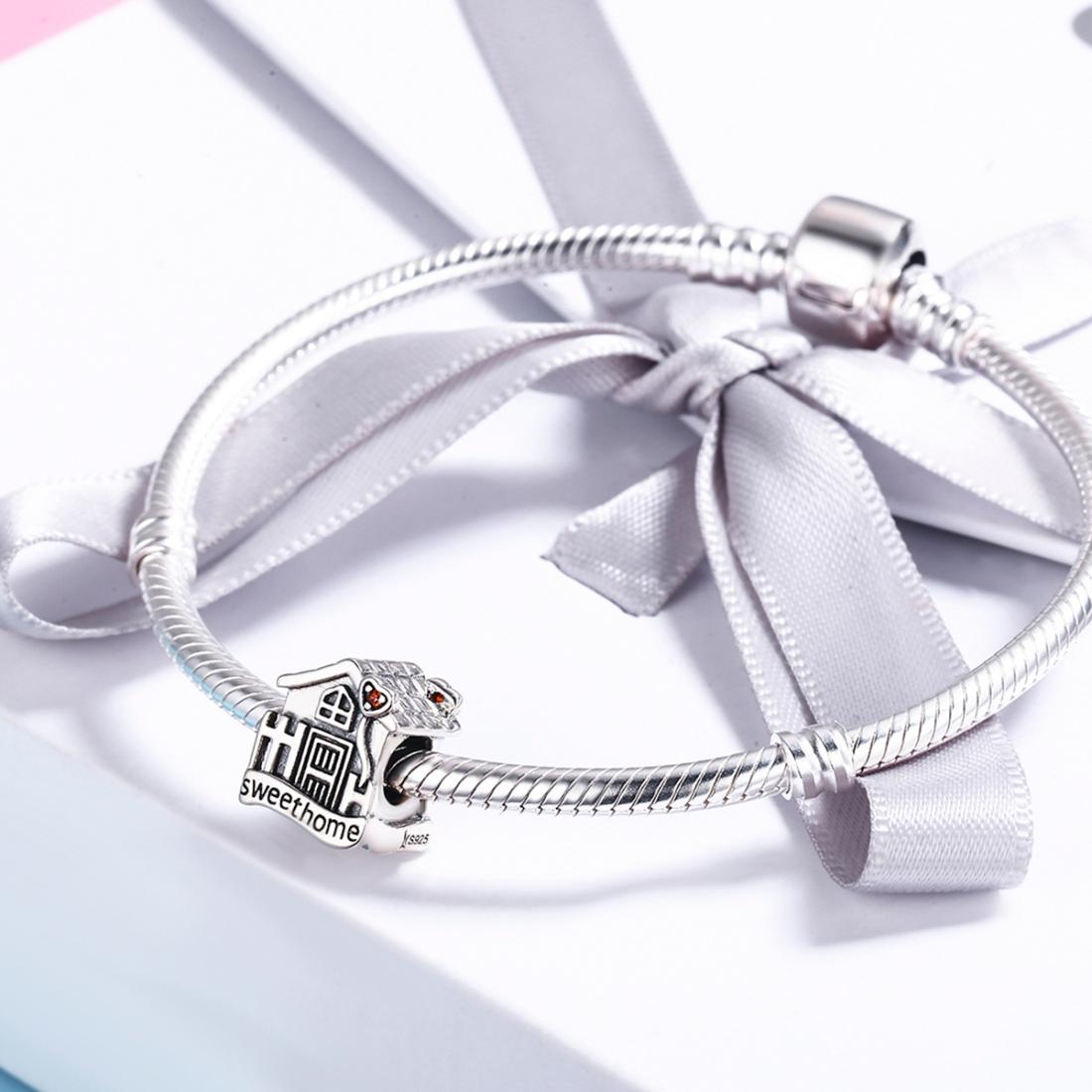 925 Sterling Silver Diy Bracelet Beads Warm Home 7