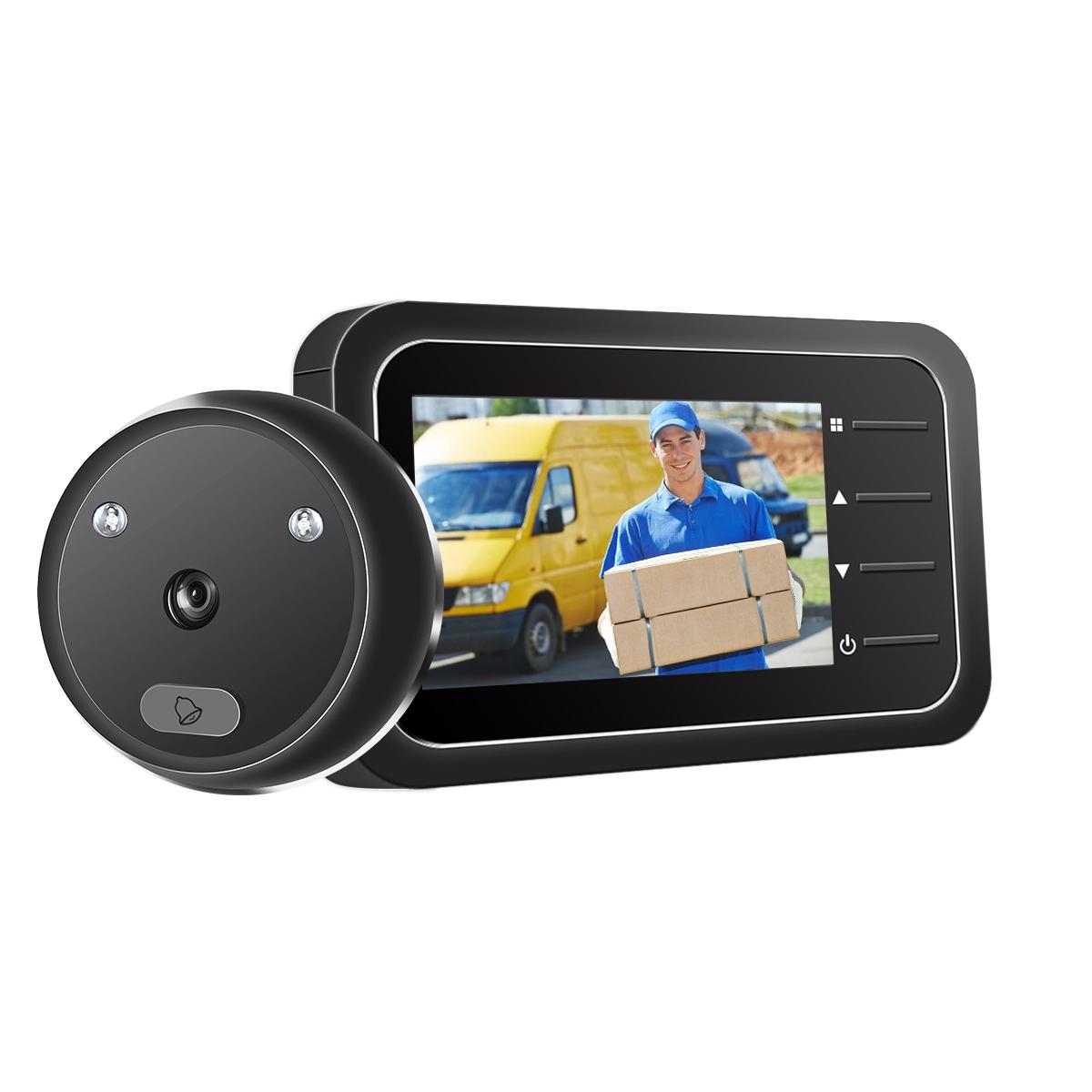 2.4 Digital Door Viewer With Night Vision Tf Card Slot Photo & Video Capture 3