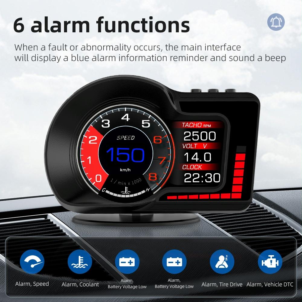 High Def Obd+Gps Hud For F15 Cars 7