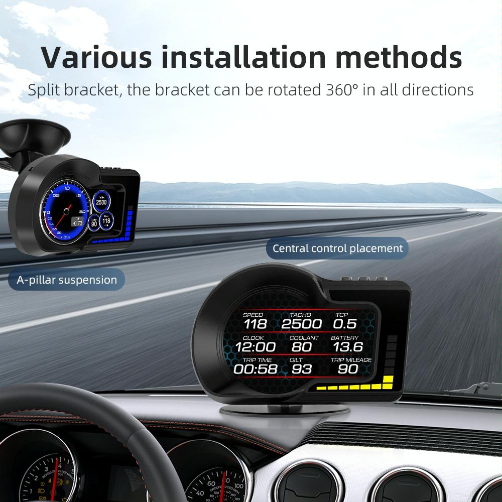 High Def Obd+Gps Hud For F15 Cars 8
