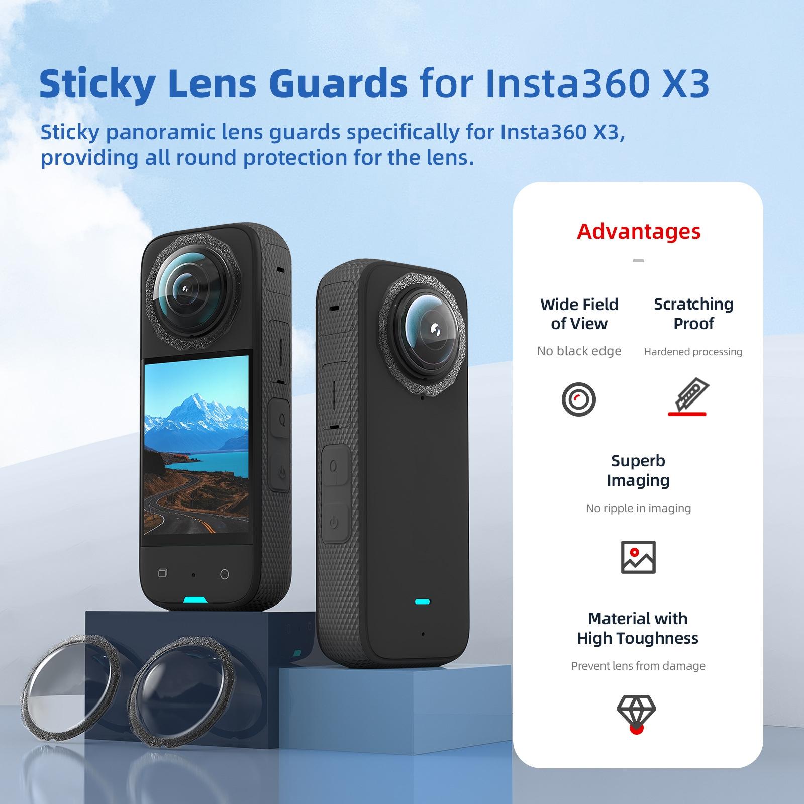 2-in-1 Insta360 X3 Lens Guard for Mobility Camera 5