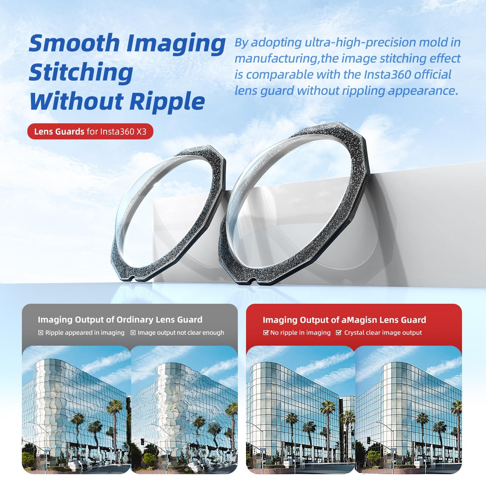 2-in-1 Insta360 X3 Lens Guard for Mobility Camera 8