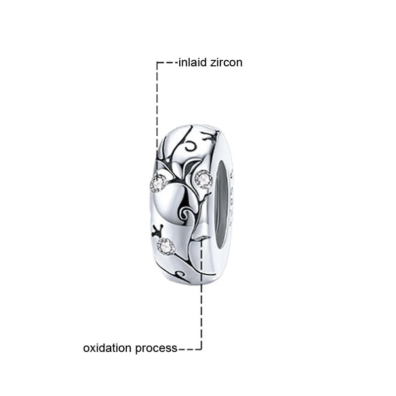 925 Sterling Silver Silicone Spacer For Bracelets 3