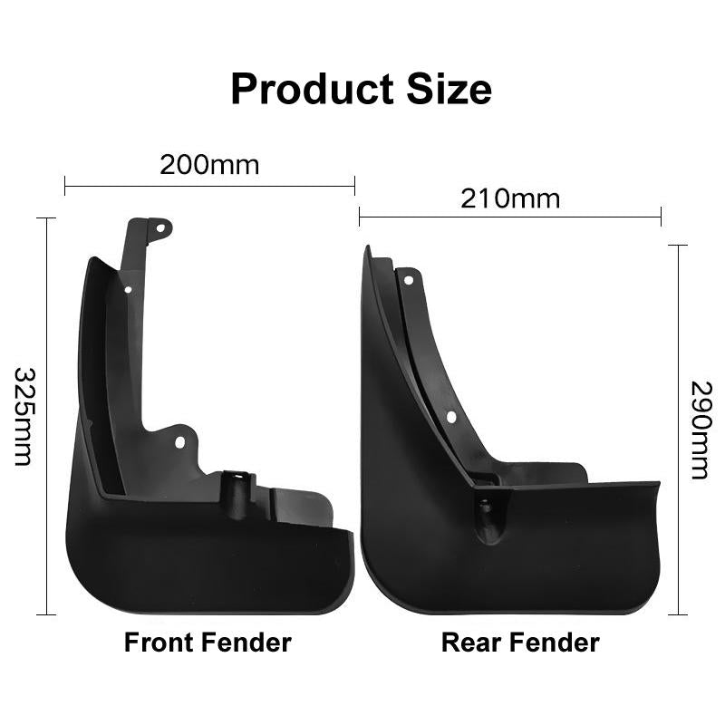 For Skoda Kamiq 2018-2022 4Pcs / Set Car Auto Soft Plastic Splash Flaps Fender Guard 4