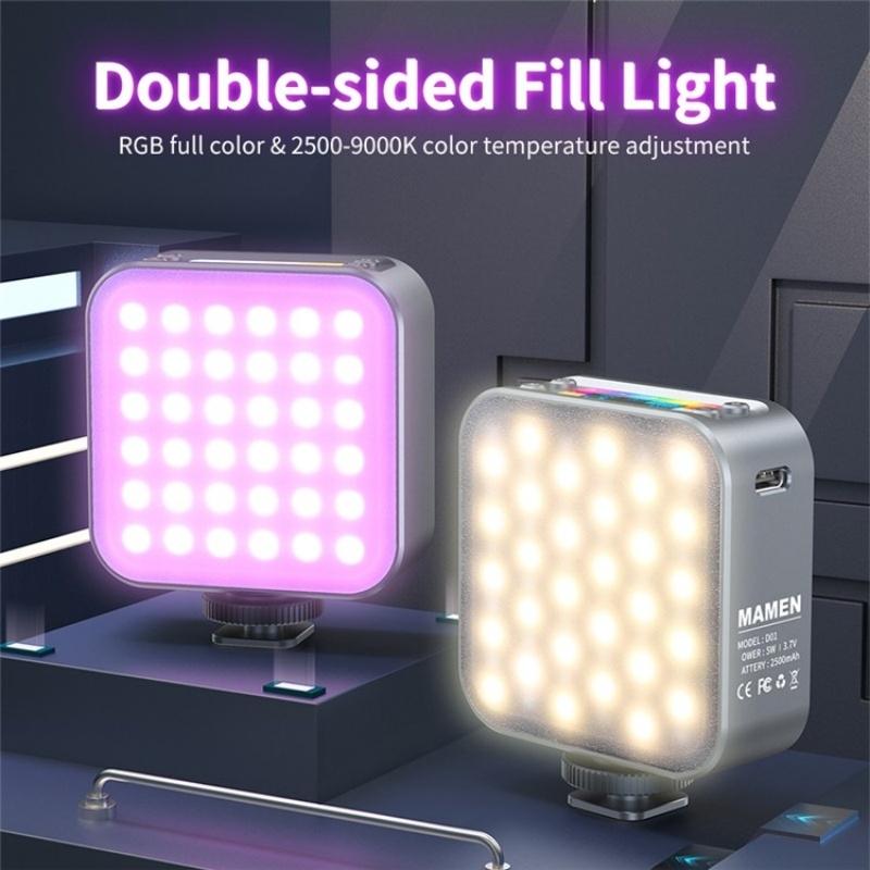 Portable Dimmable Rgb Fill Light for Photography and Phone 5