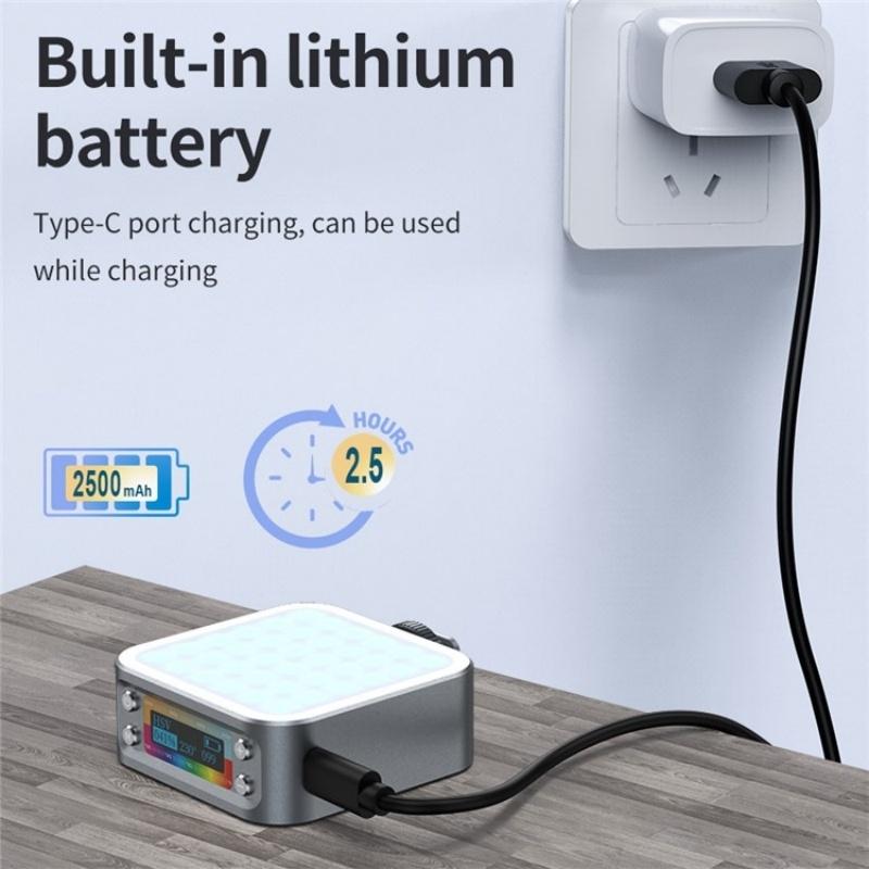Portable Dimmable Rgb Fill Light for Photography and Phone 9