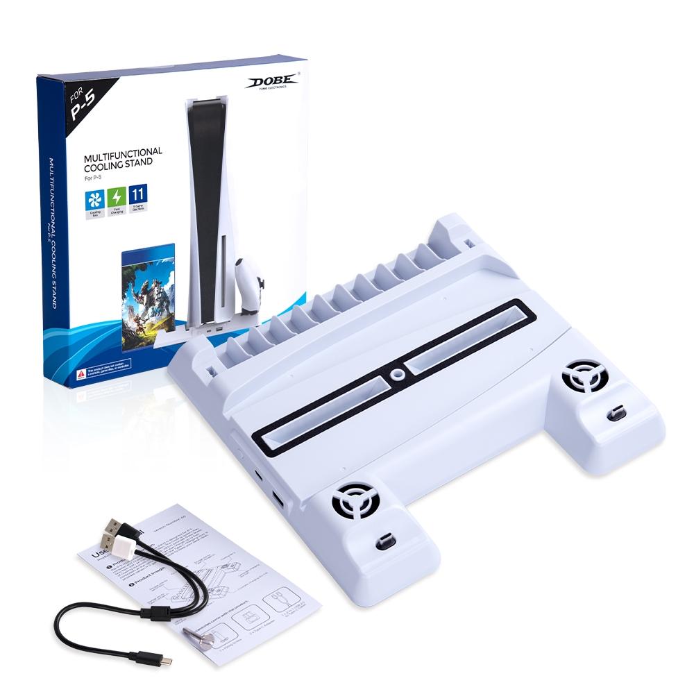 Multi-function Ps5 Stand with Game Disc Storage 3