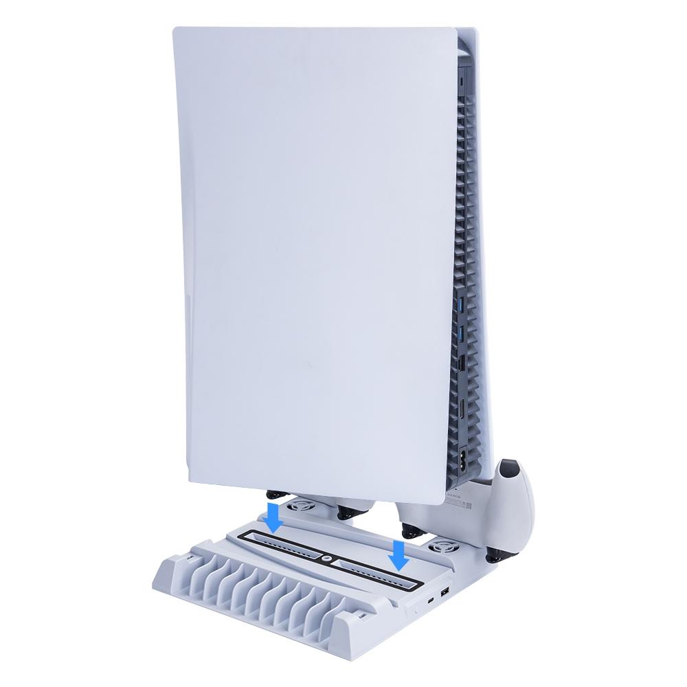 Multi-function Ps5 Stand with Game Disc Storage 5