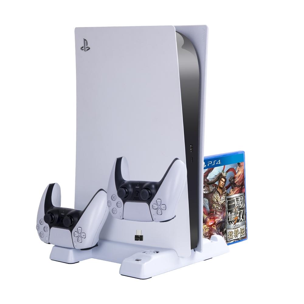Multi-function Ps5 Stand with Game Disc Storage 6