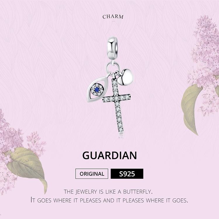 925 Sterling Silver Cross Charm For Diy Bracelets 5