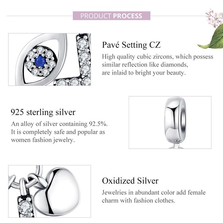 925 Sterling Silver Cross Charm For Diy Bracelets 6