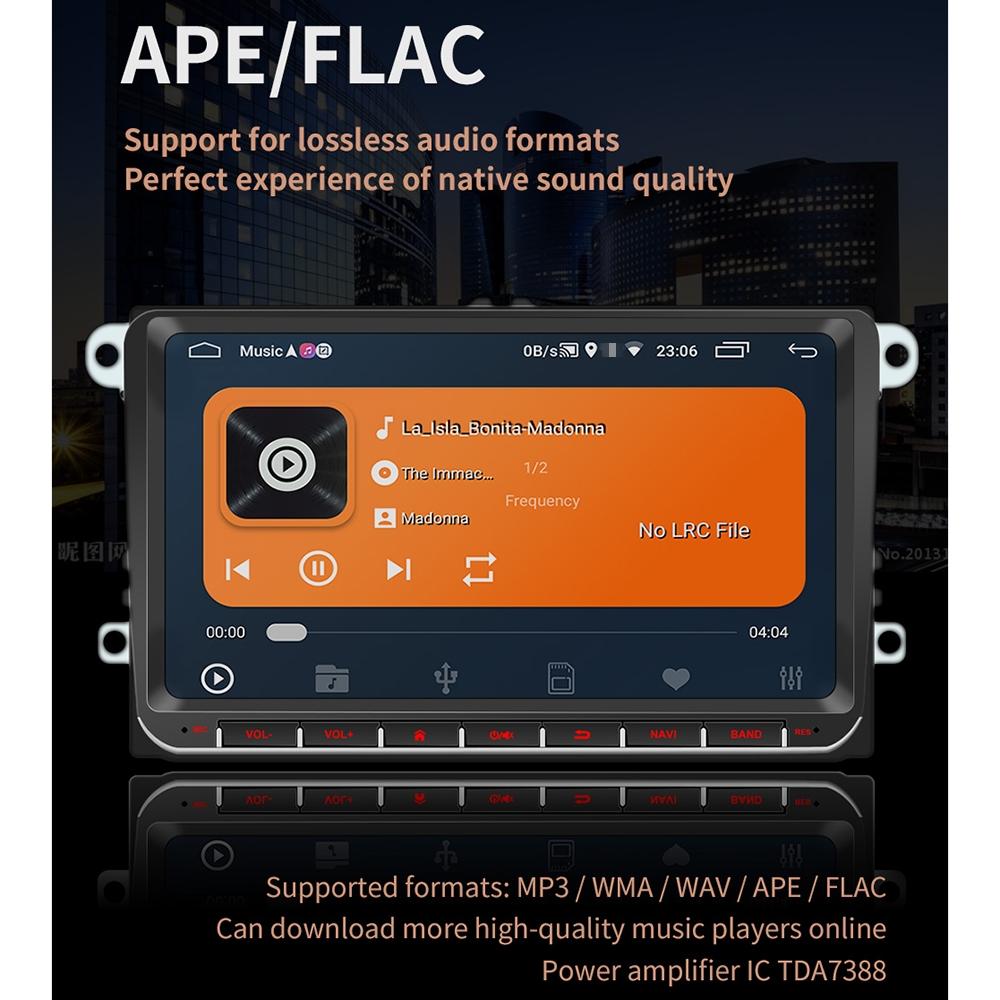 9 Inch Android 8.1 Car Radio Receiver For Volkswagen - Fm Bluetooth Gps Wifi Tf Card - Decoding 7