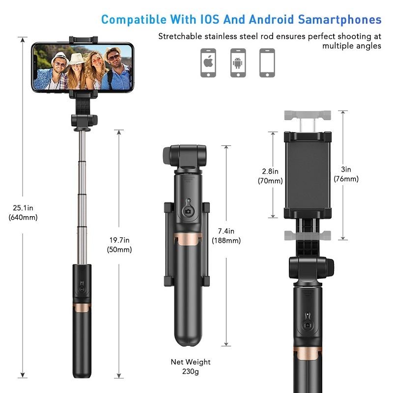 Multifunctional Mobile Phone Gimbal Stabilizer with Live Video and Selfie Stick 12