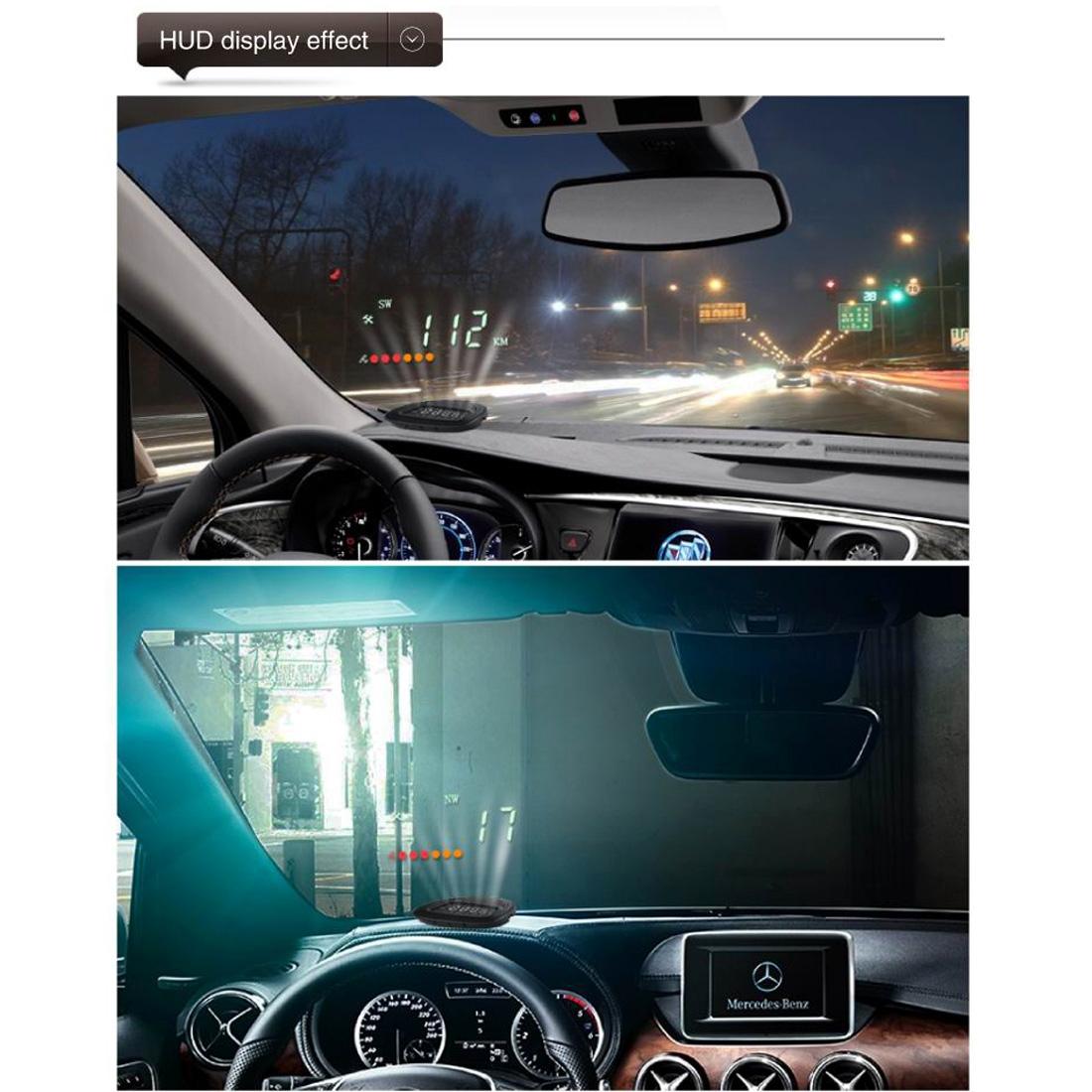 2.0 Inch Car Gps Hud Head Up Display Speed Altitude & Alarm Auto Sleep Satellite Signal 5