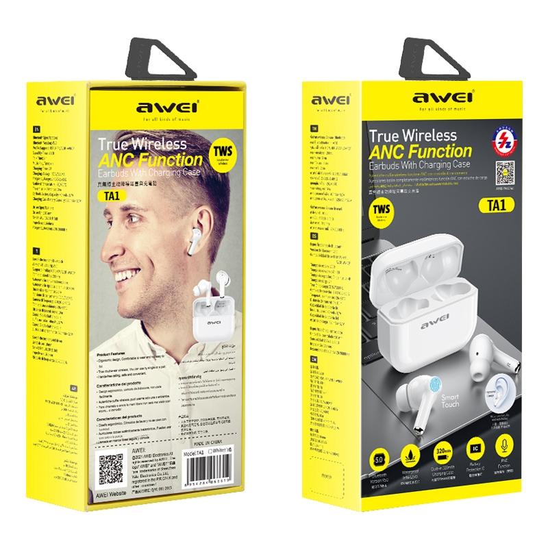 Waterproof Tws Headset with Anc & Charging Case - Ta1 Bluetooth V5.0 4