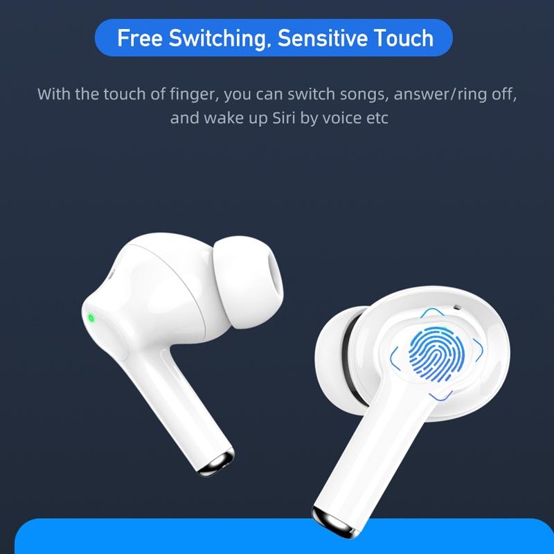 Waterproof Tws Headset with Anc & Charging Case - Ta1 Bluetooth V5.0 9