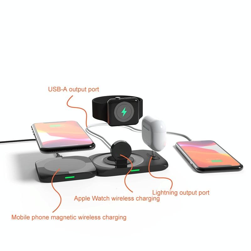 4 In 1 Wireless Charger For Iphone Watch Airpods 3