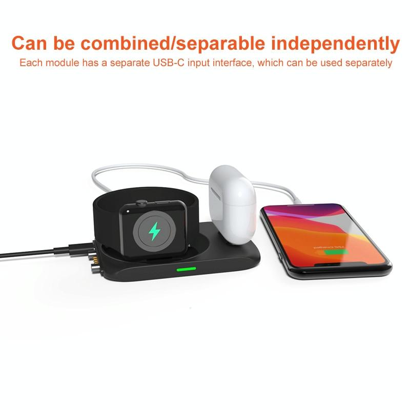 4 In 1 Wireless Charger For Iphone Watch Airpods 4