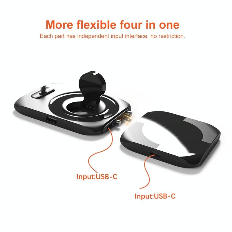 4 In 1 Wireless Charger For Iphone Watch Airpods 5