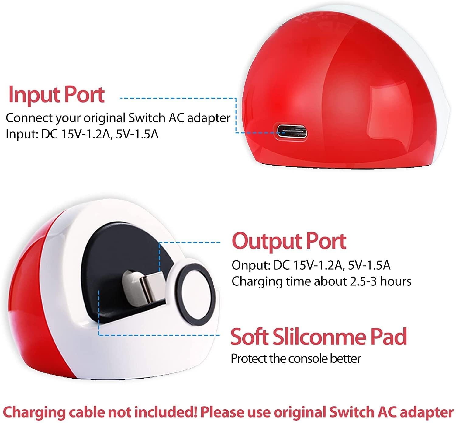 Portable Charging Dock for Nintendo Switch / Lite 5