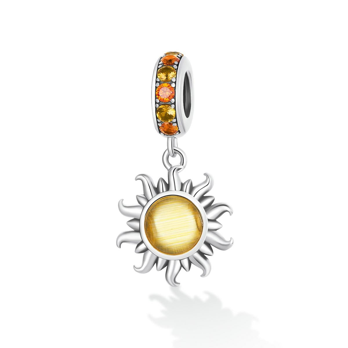 925 Sterling Silver Sun Pendant For Diy Bracelets & Necklaces 3