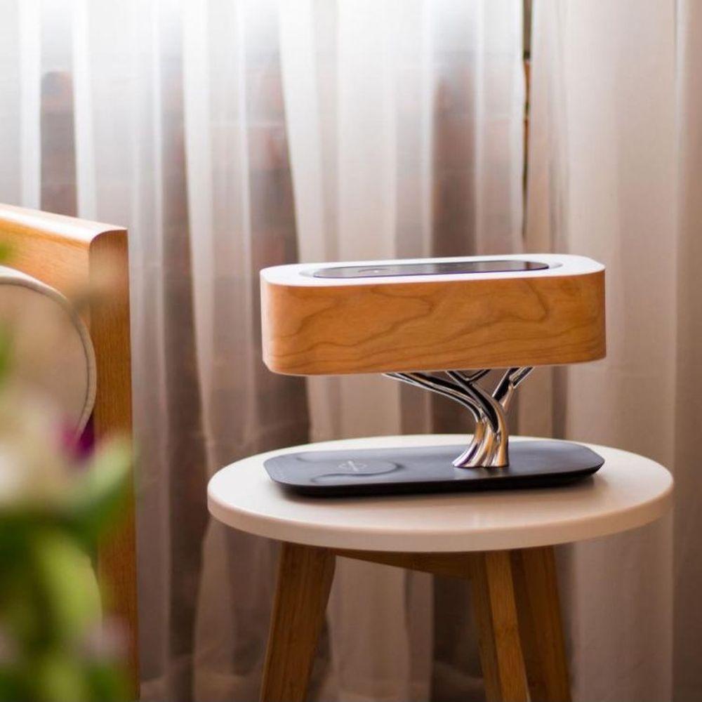 Bluetooth Speaker Desk Lamp With Wireless Charging Au Plug 4
