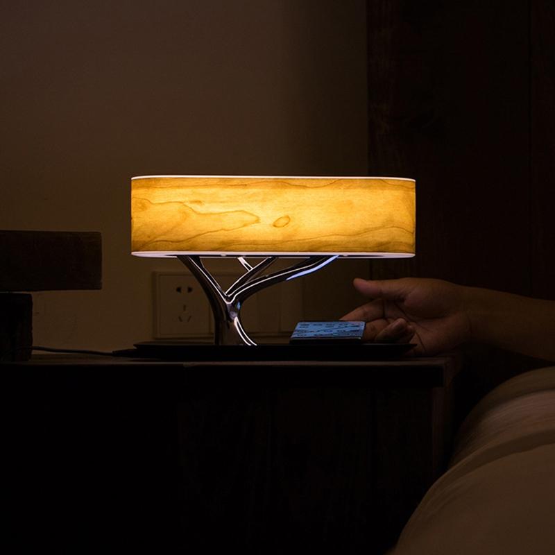 Bluetooth Speaker Desk Lamp With Wireless Charging Au Plug 5