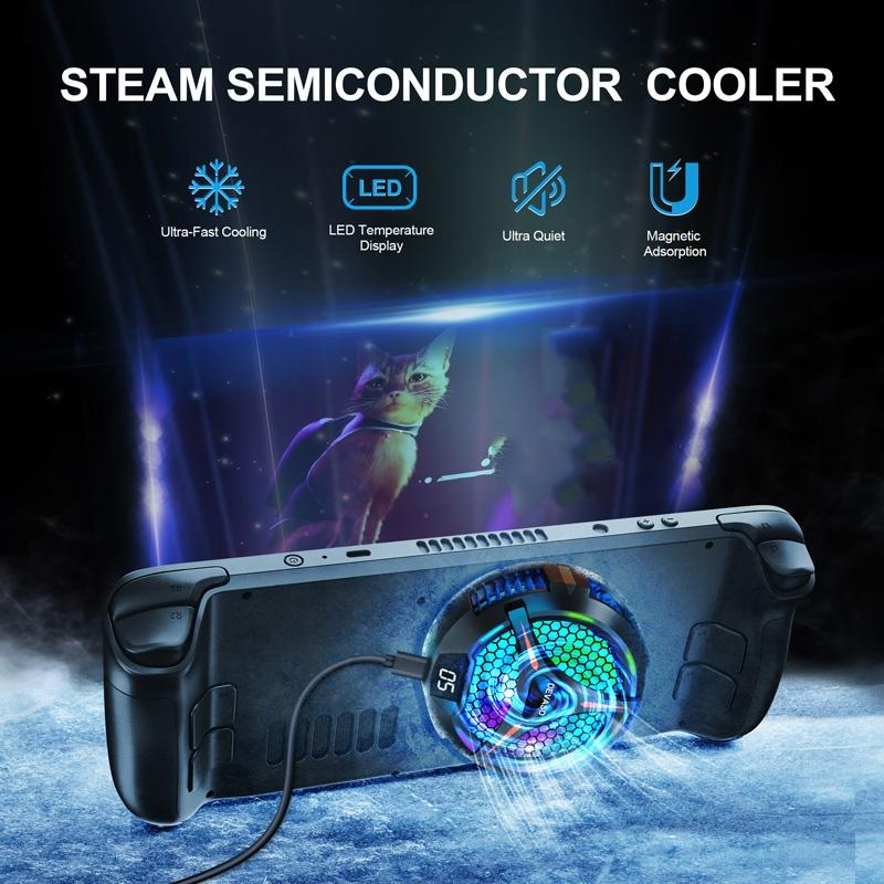 Steam Deck Oled Game Console With Digital Display And Metal Heat Sink 4