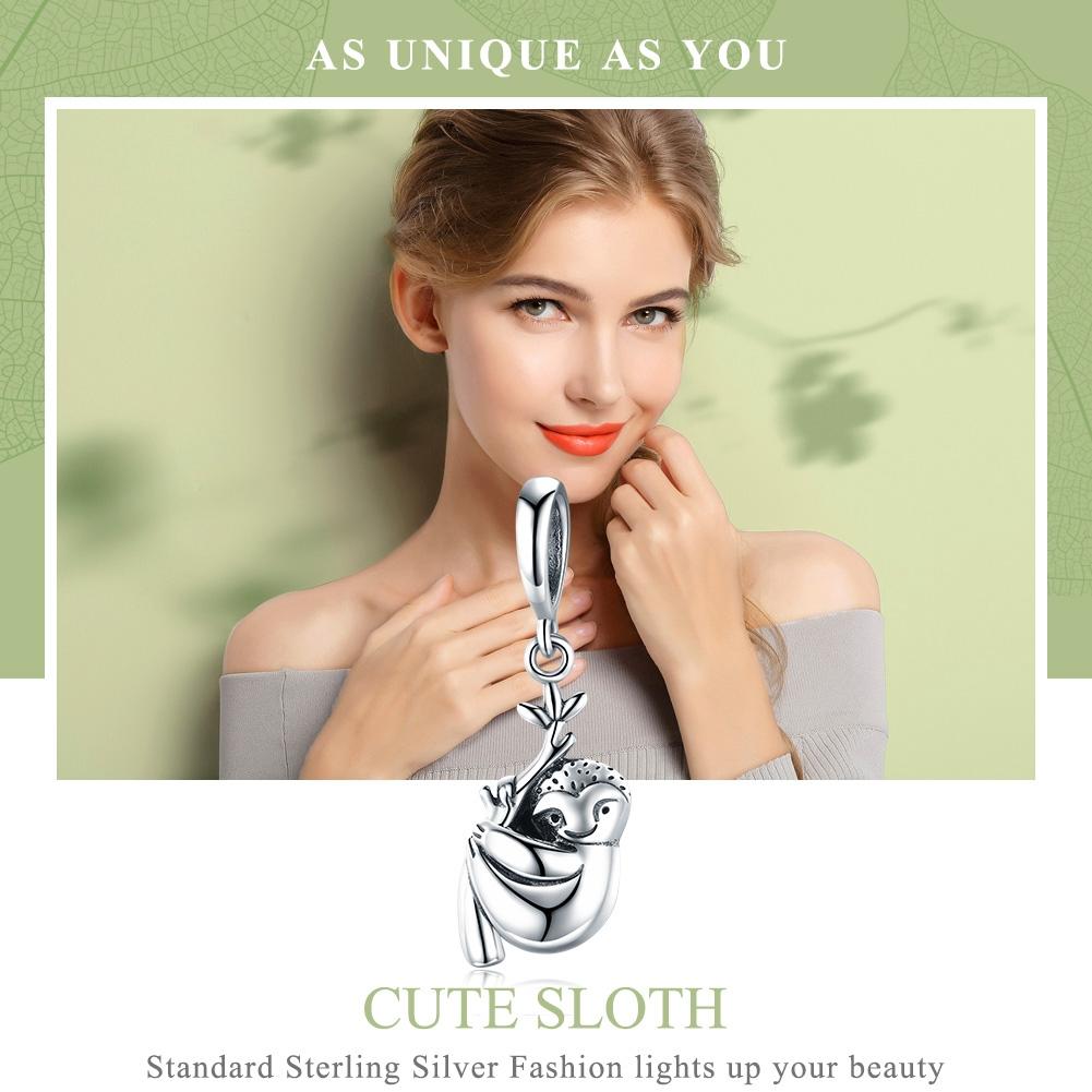 925 Sterling Silver Sloth Bead For Diy Bracelets 4