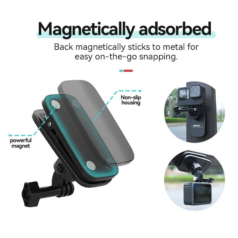 Universal Magnetic Backpack Mounting Bracket - Quick Release 6