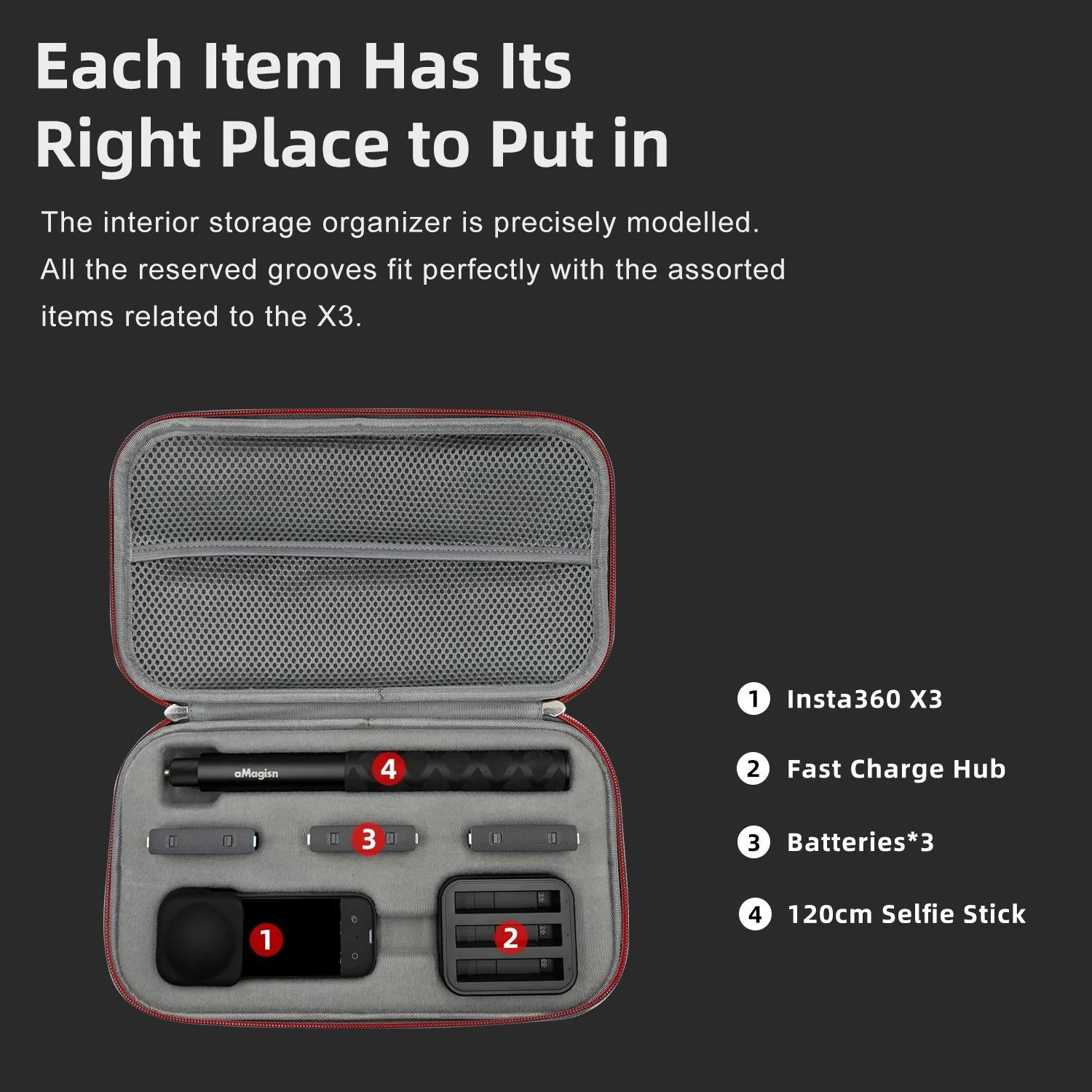 Insta360 X3 Protection Pack for Medium Storage - Amagisn 11