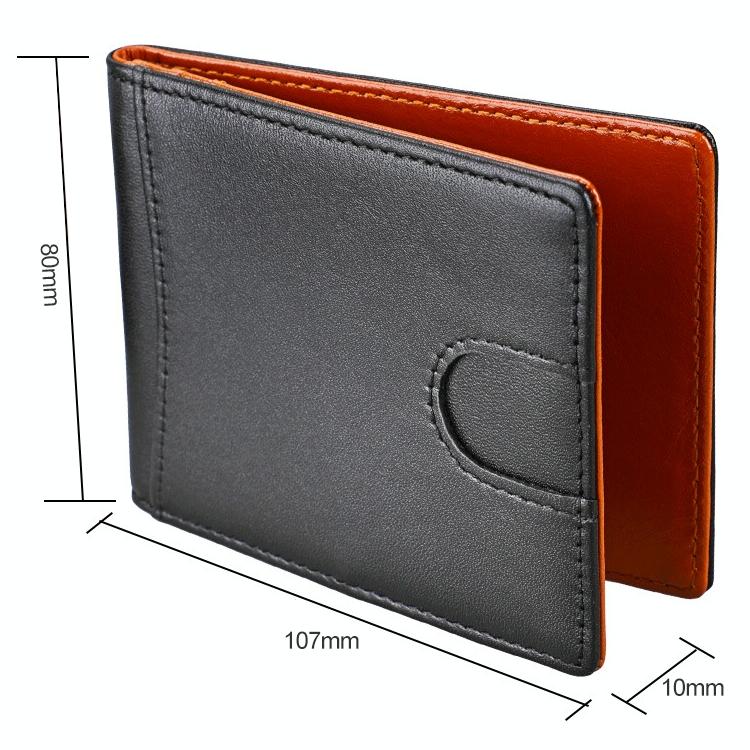 Mini Crazy Horse Leather Rfid Wallet - Antimagnetic 3