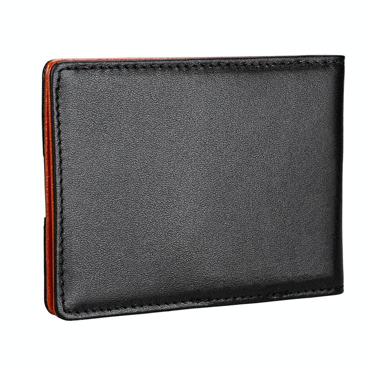 Mini Crazy Horse Leather Rfid Wallet - Antimagnetic 7