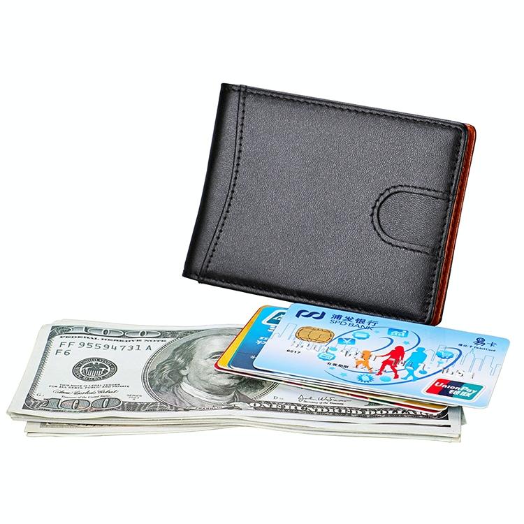 Mini Crazy Horse Leather Rfid Wallet - Antimagnetic 10