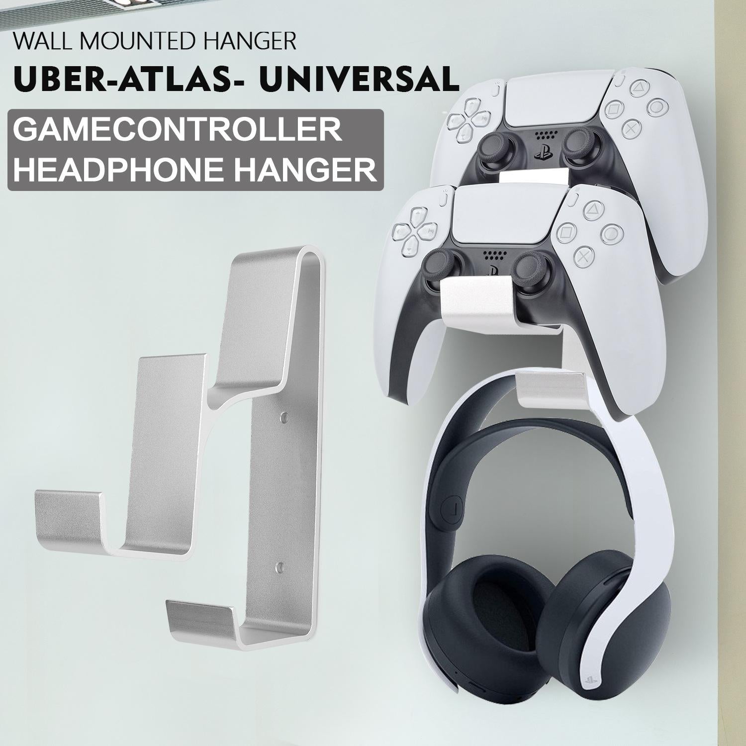 Wall Mounted Hanger for Ps5 / Ps4 - Gamepad & Headphone Combo 4