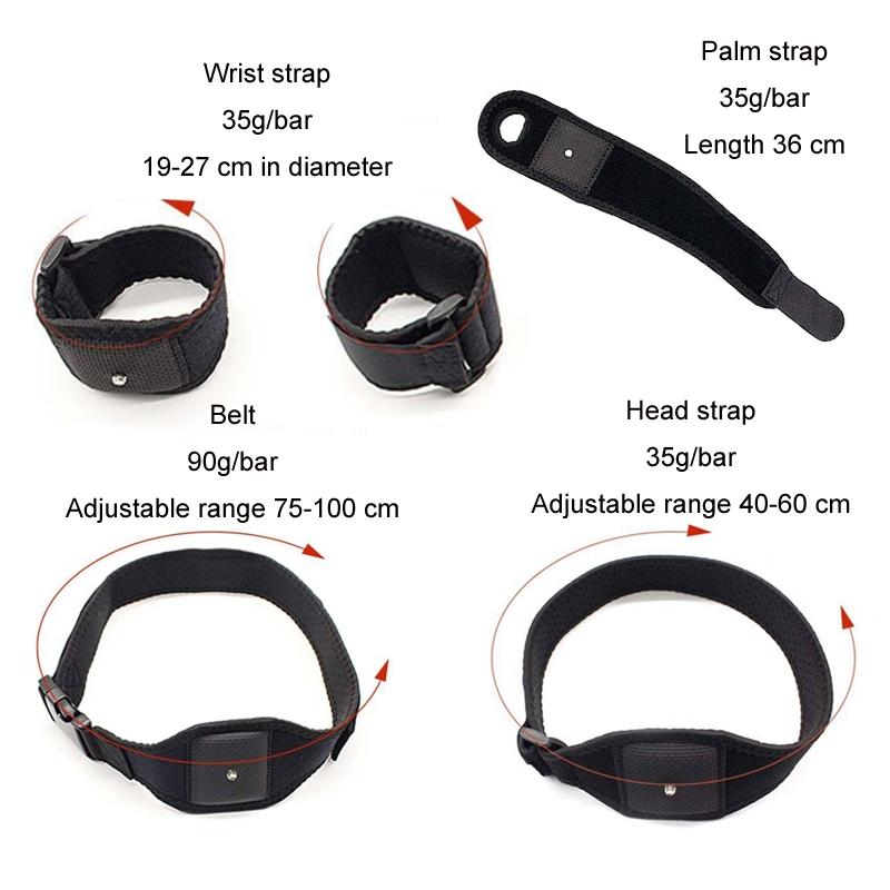 Vive Game Tracker Strap Set - 2 Wristbands 1 Belt 4