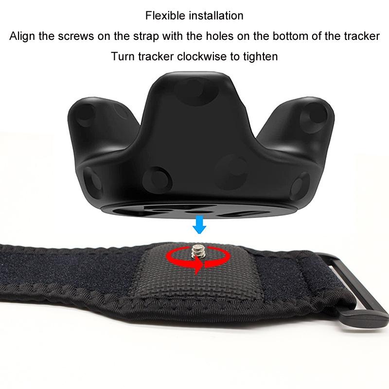 Vive Game Tracker Strap Set - 2 Wristbands 1 Belt 6