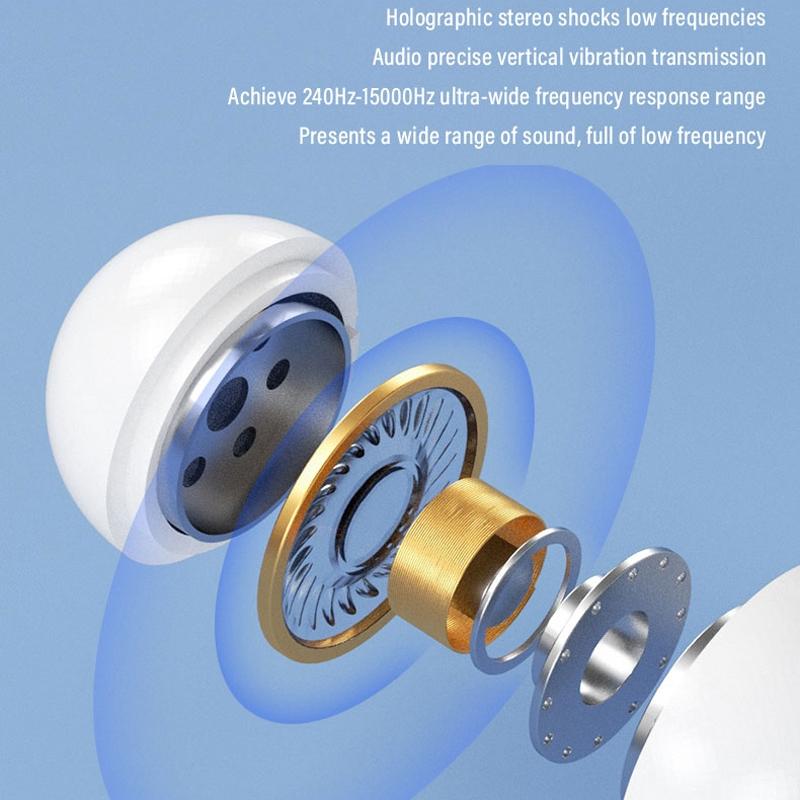 Touch Bone Conduction Bluetooth Earphone with Charging Warehouse - Ear Clip Type - Skin Colour 8