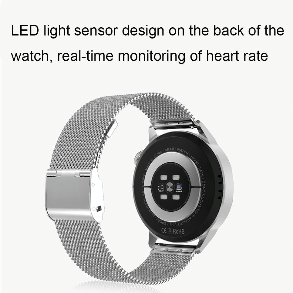1.36 Inch Hd Screen Nfc Smart Call Watch Gold Steel 5