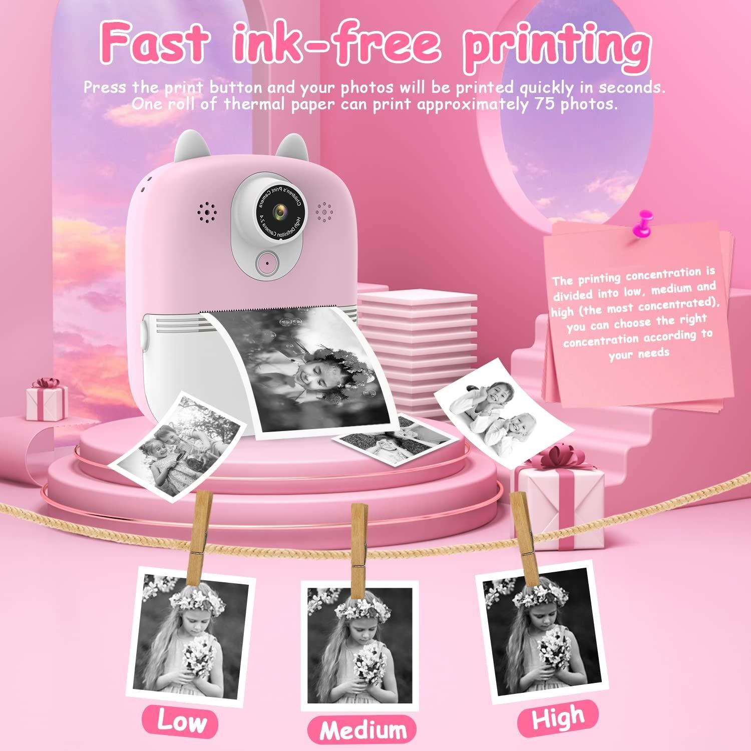 32g Instant Camera with 2.4 Display & Card Reader for Kids - 1200w Blue - 32G + Card Reader Blue 5