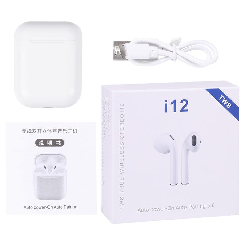 Wireless Earbuds with Charging Case - I12 Tws 8