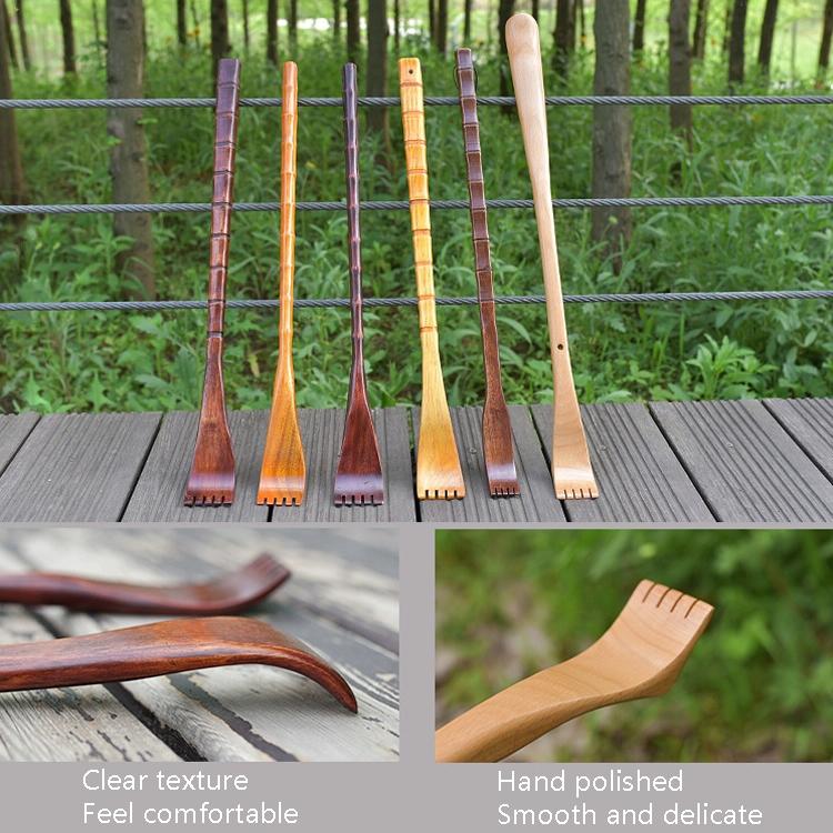 Long Handle Bamboo Back Scratcher Red 5