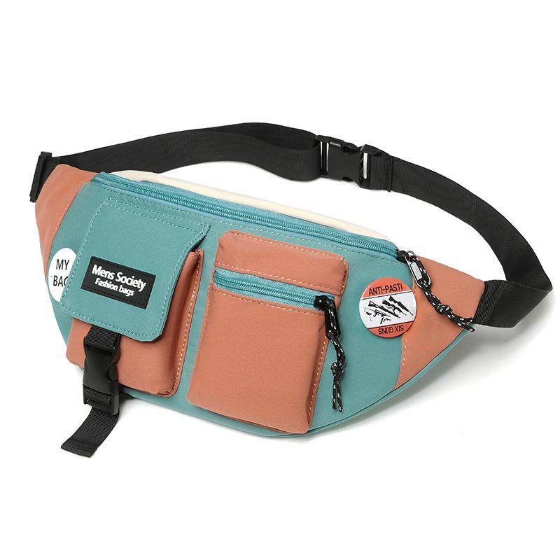 Lightweight Black Canvas Crossbody Backpack For Active Lifestyles - Blue 13