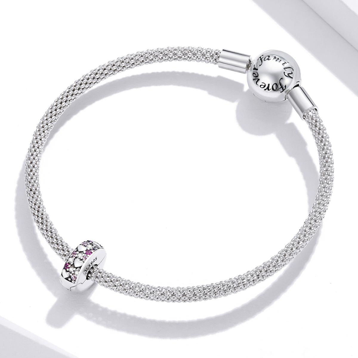 925 Sterling Silver Sparkling Love Beads For Diy Bracelets & Necklaces 8