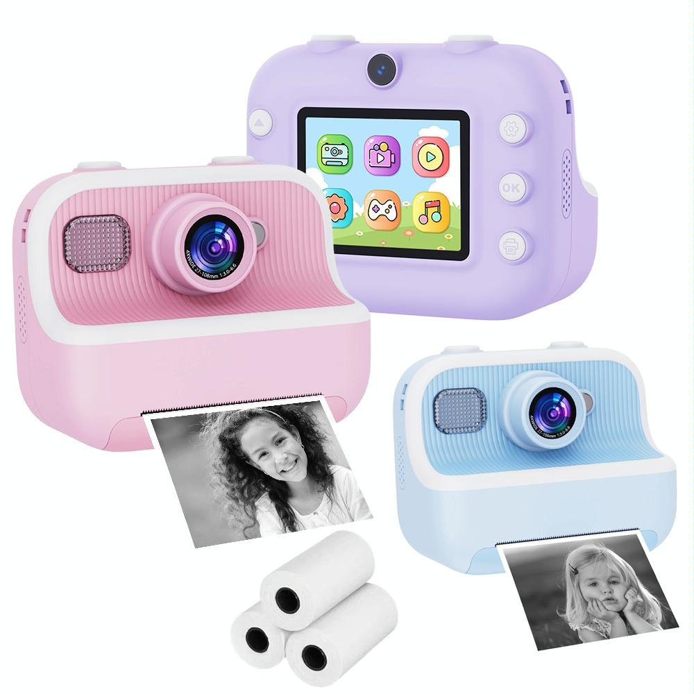 Blue Children'S Thermal Camera With Dual-Camera 1080P Hd 2400W Pixel 2.4-Inch Display - Blue+32Gb 3