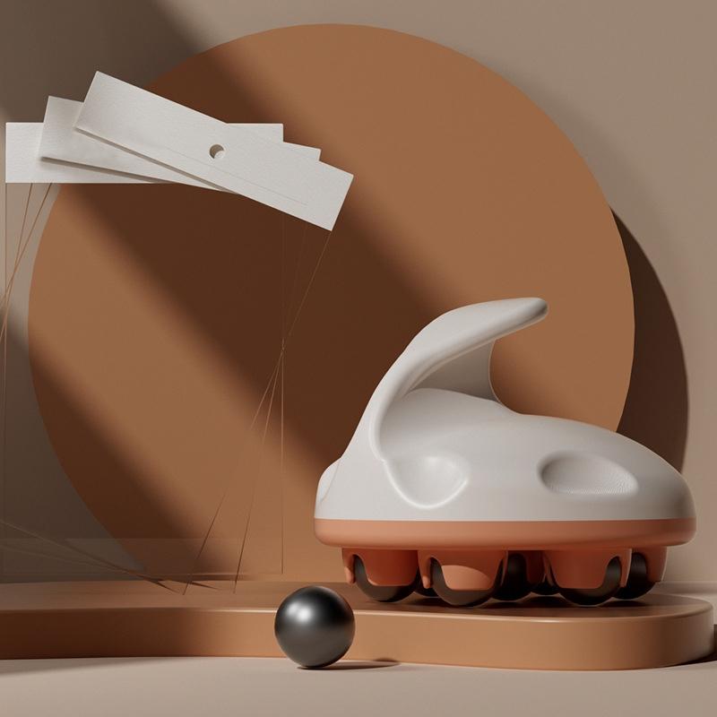 Orange Calf Muscle Relaxation Abdominal Ball Meridian Massager Magnetic Ball For Optimal Relief 3